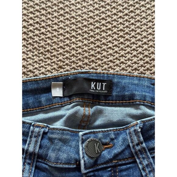 Kut from the Kloth Distressed Blue Skinny Jeans - Picture 6 of 11